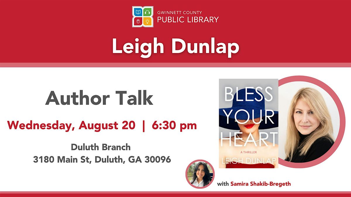 Author Talk | Leigh Dunlop, 20 August | Event in Duluth | AllEvents