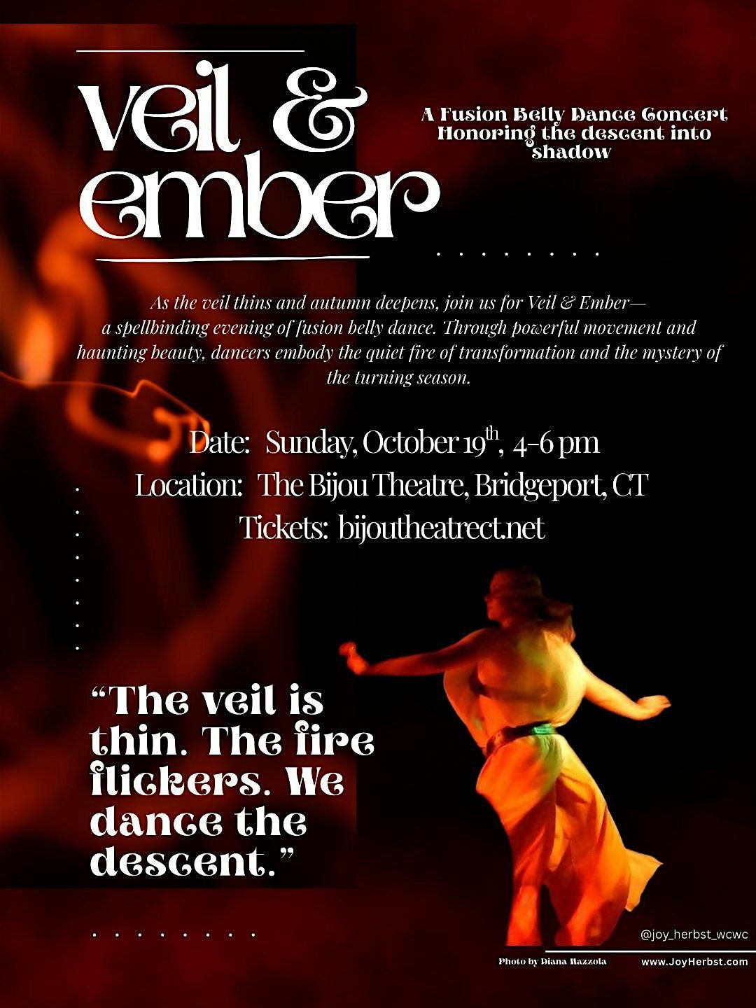 Veil & Ember, 19 October | Event in Bridgeport | AllEvents