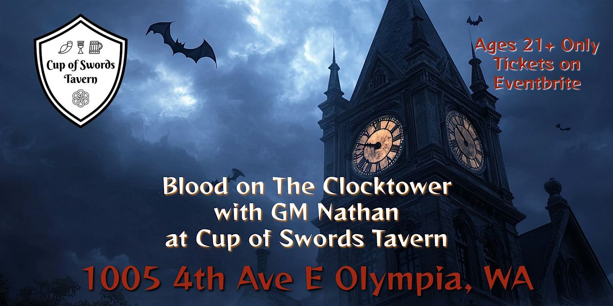 Blood on the Clocktower | Event in Olympia | AllEvents