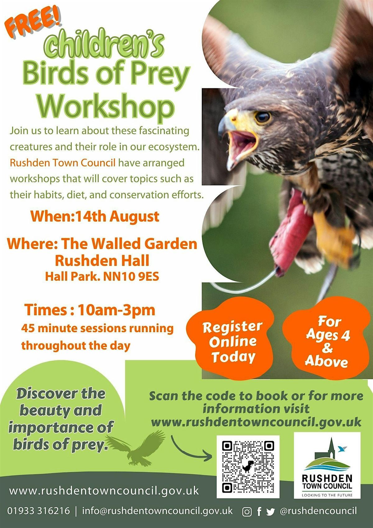 Birds Of Prey Workshop, 13 August | Event in Rushden | AllEvents
