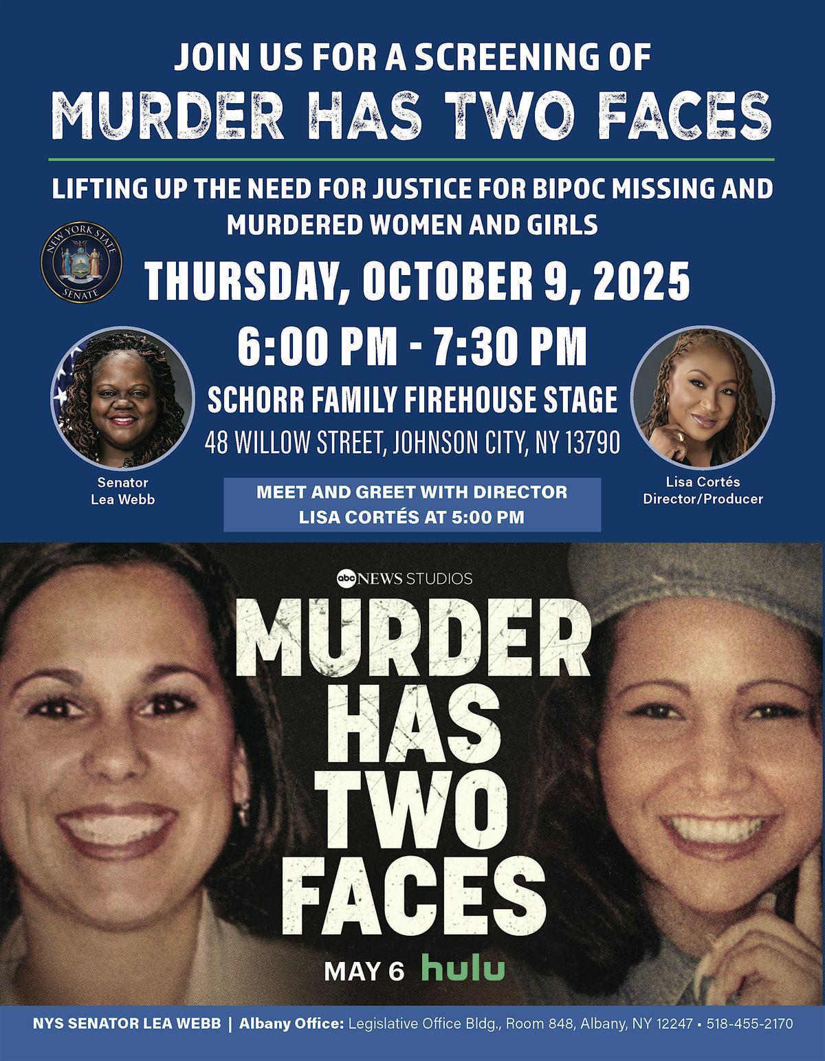 M**der Has Two Faces Film Screening, 9 October | Event in Johnson City | AllEvents