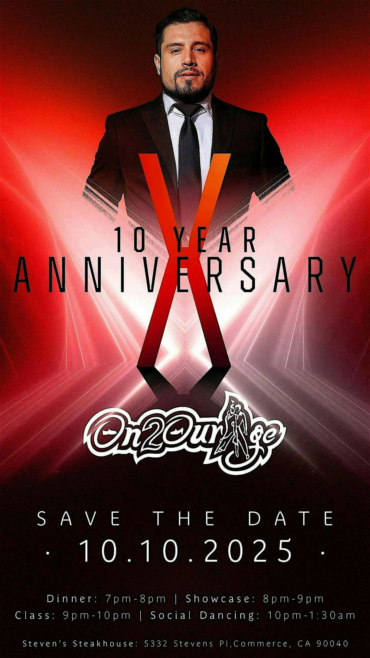 On2ourage 10 Year Anniversary - Dinner, Performances & Social, 10 October | Event in Commerce | AllEvents