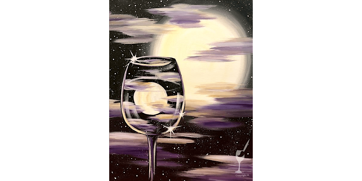 Serenity in the Moonlight - Paint and Sip in San Antonio | Classpop!™, 16 August | Event in San Antonio