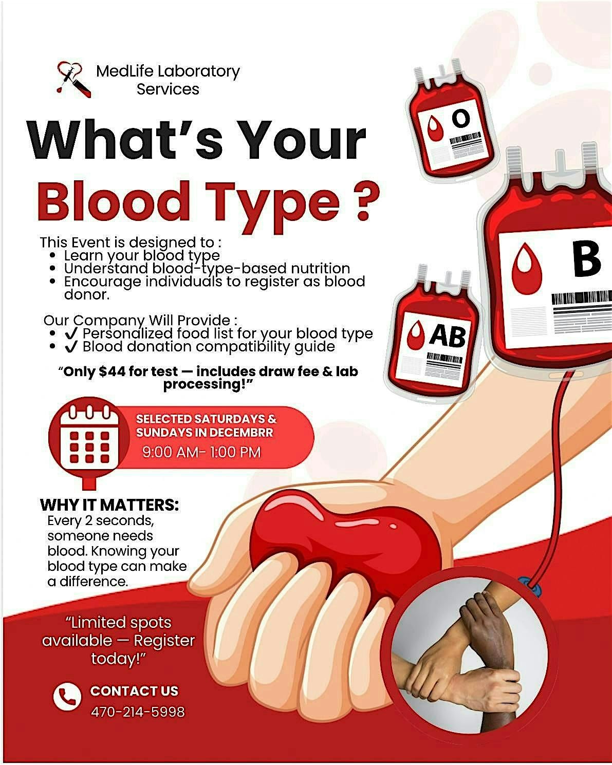 Discover Your Blood Type & Boost Your Wellness, 6 December | AllEvents