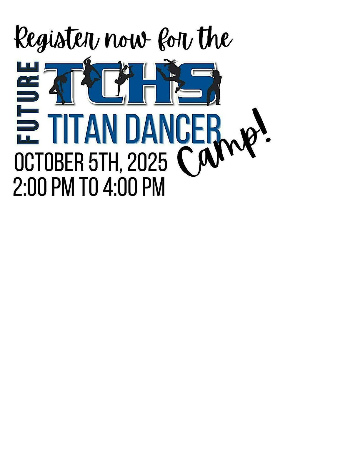 TCHS Varsity Dance Team Future Titan Dance Camp!, 5 October | Event in Lake Elsinore | AllEvents