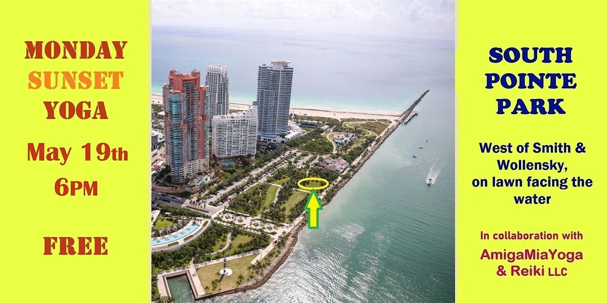 Monday Sunset Yoga | Free, 19 May | Event in Miami Beach | AllEvents