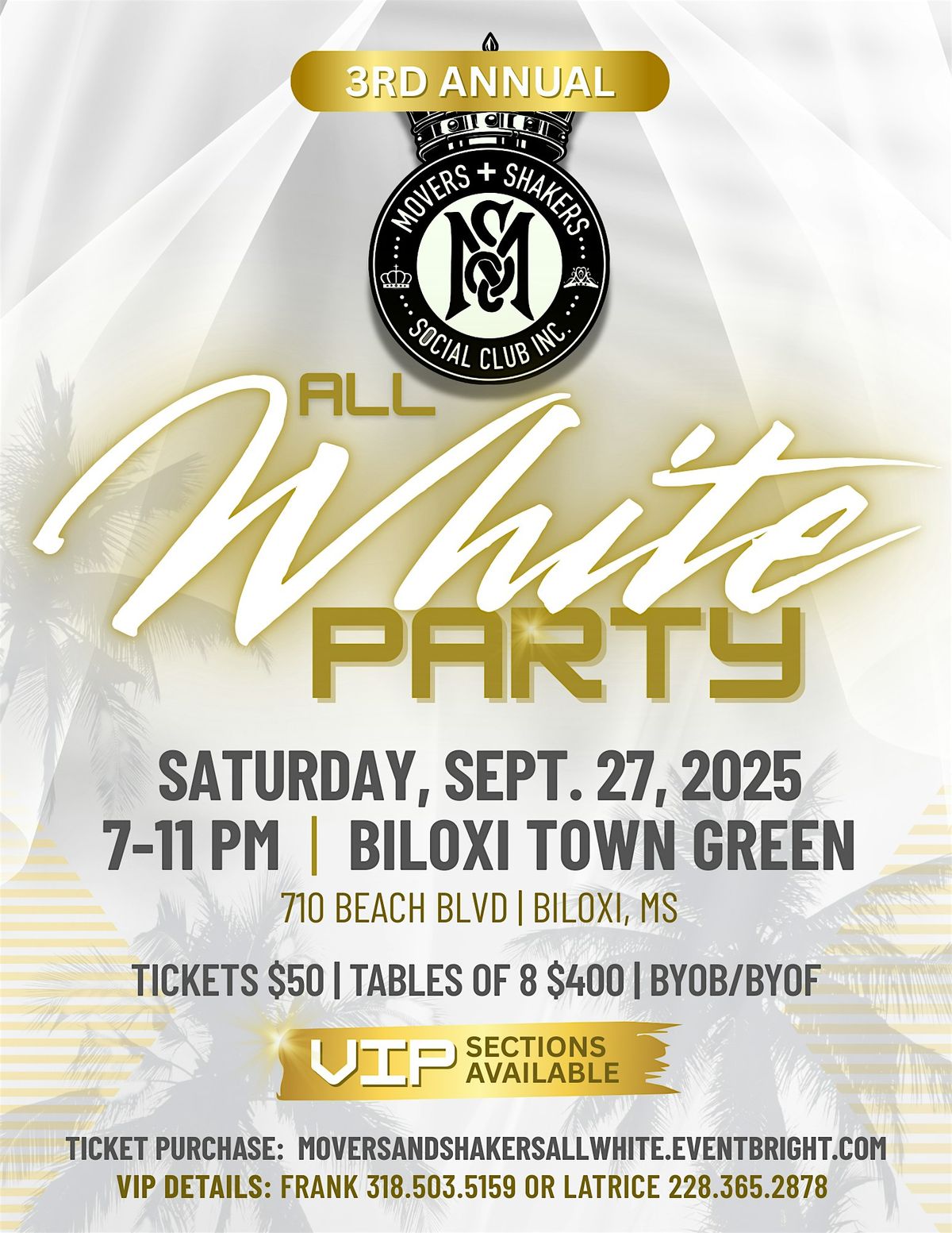 3rd Annual White Celebration on the Town Green, 27 September | Event in Biloxi | AllEvents