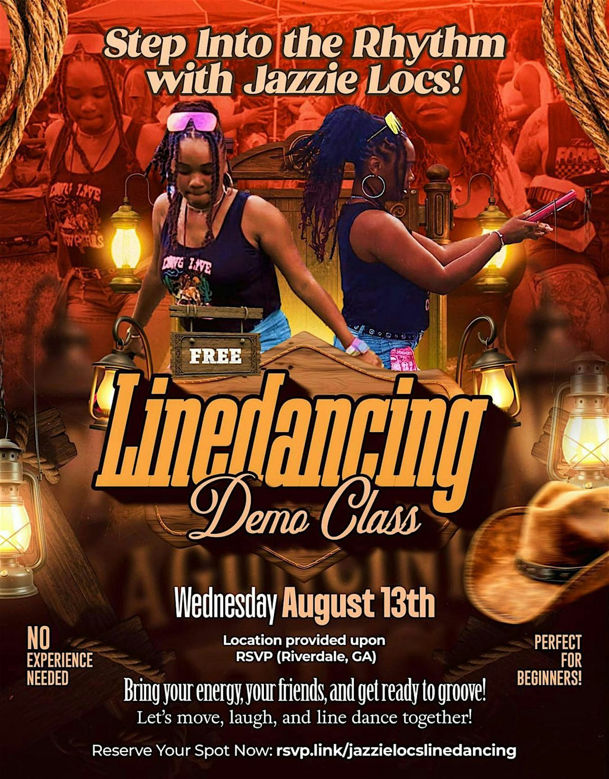 Free Demo Linedancing Class- Step In The Rhythm With Jazzie-Locs, 13 August | Event in Riverdale | AllEvents