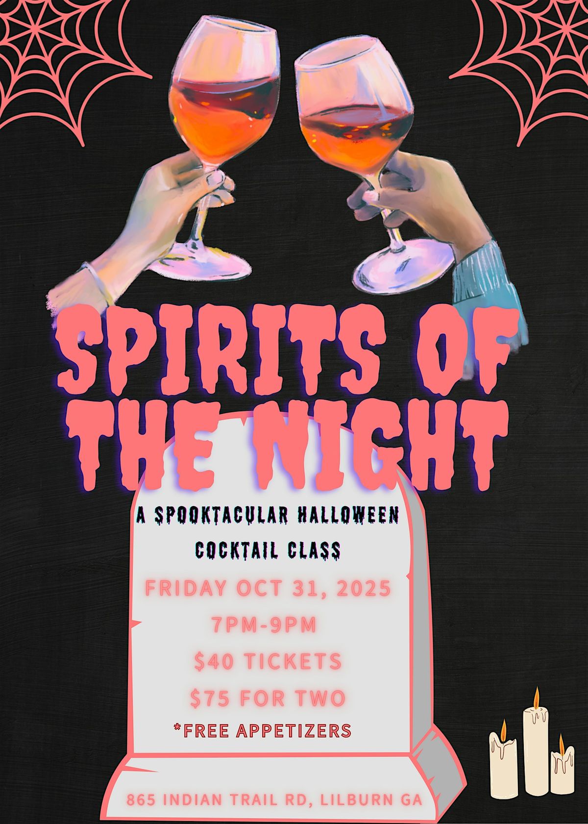 Spirits of the Night : a Halloween Cocktail Class, 31 October | Event in Lilburn | AllEvents