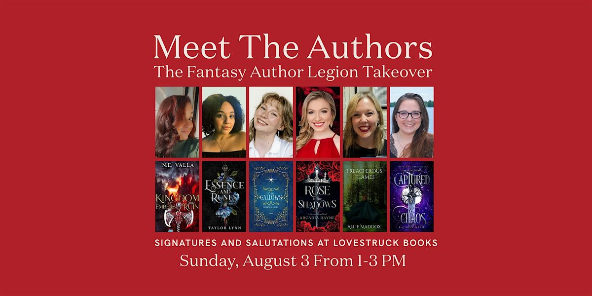 Meet The Authors: The Fantasy Author Legion Takeover, 3 August | Event in cambridge | AllEvents