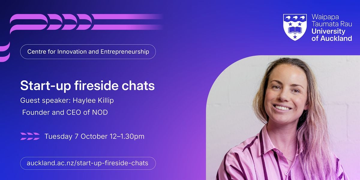 Start-up Fireside Chats, 7 October | Event in Auckland | AllEvents