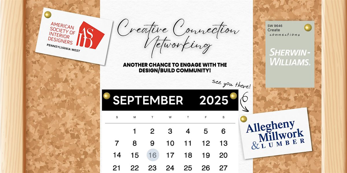 Creative Connections Networking: September  2025, 16 September | Event in Pittsburgh | AllEvents