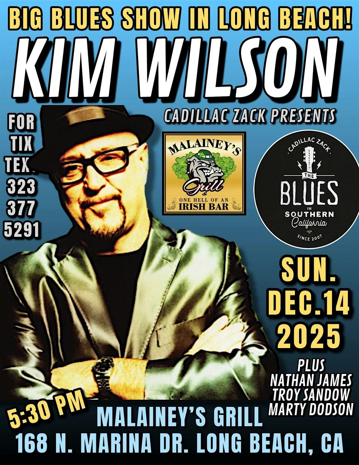 KIM WILSON from THE FABULOUS THUNDERBIRDS - A Blues Legend! - Long Beach, 14 December | Event in Long Beach