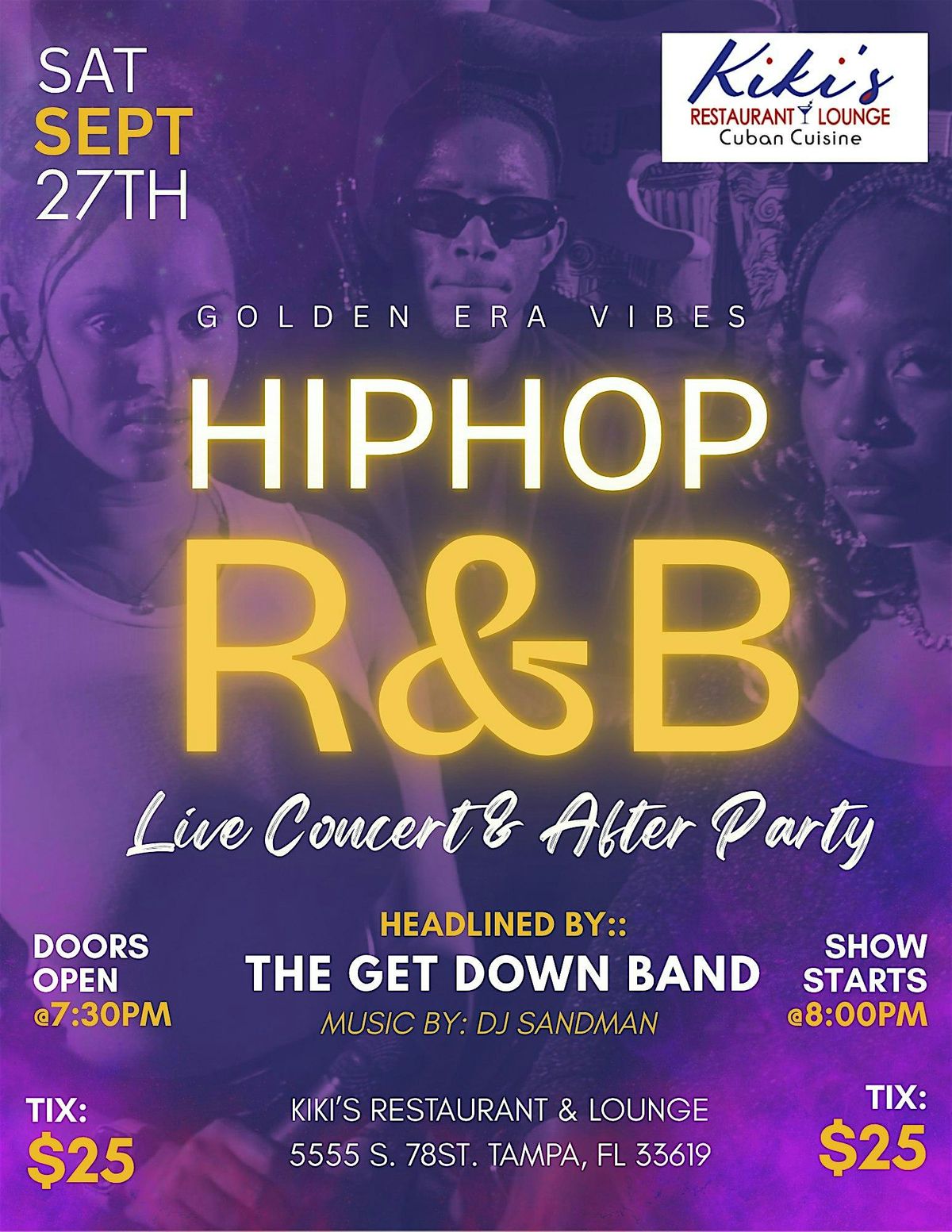 Golden Era Vibes: Hip Hop and R&B Live Concert and After Party, 27 September | Event in Tampa | AllEvents