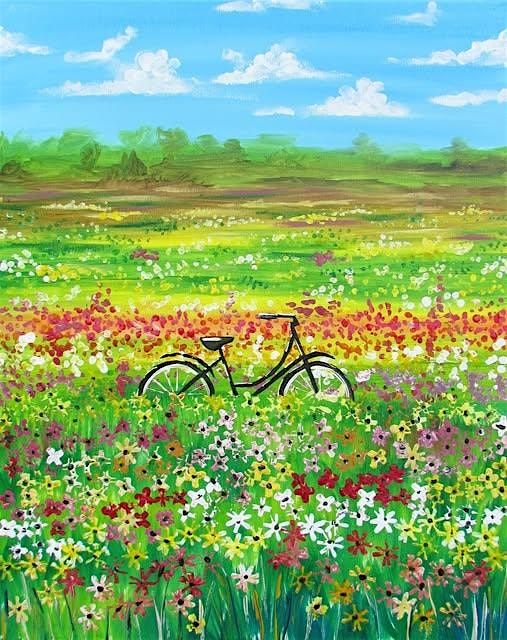 Summer Meadow, a PAINT & SIP EVENT with Lisa, 27 June | Event in Littleton | AllEvents