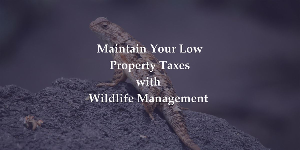 Introduction to Wildlife Management - Brazos Center, 18 September | Event in Bryan | AllEvents