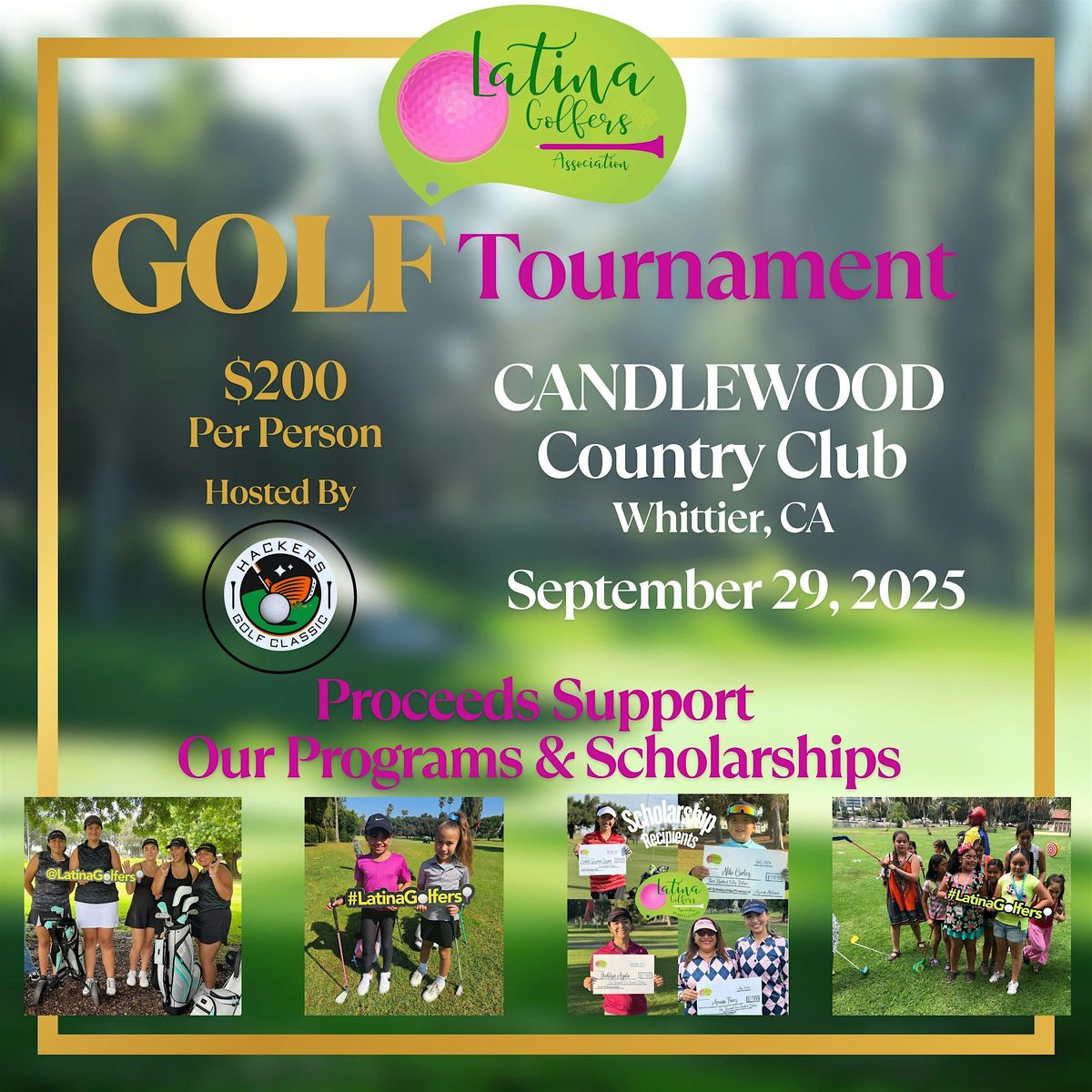Latina Golfers Association Annual Golf Tournament September 29, 29 September | Event in Whittier | AllEvents