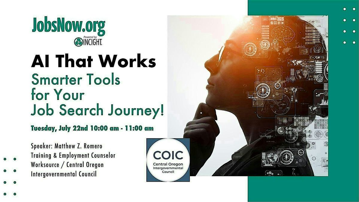 AI That works: Smarter Tools for Your Job Search Journey! | Event in Portland | AllEvents