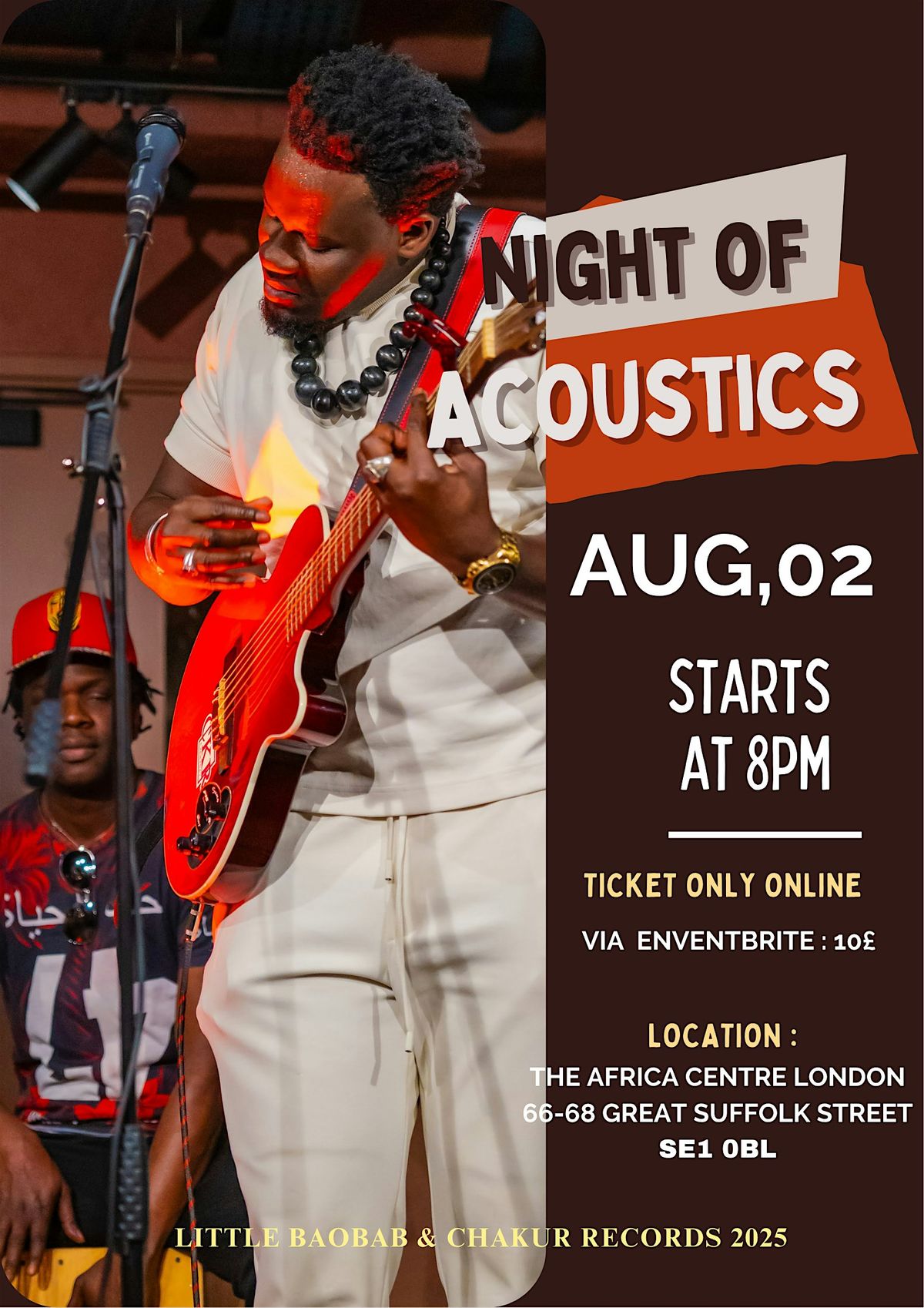 Night Of Acoustics by The Chakur’s, 2 August | Event in London | AllEvents