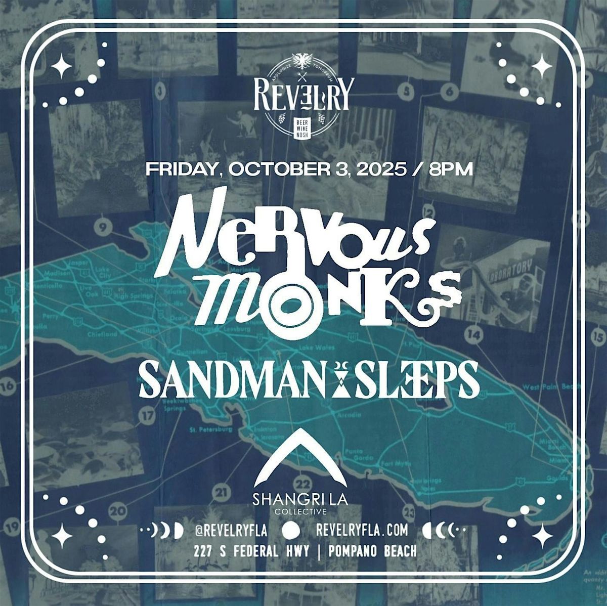 Indie Rock with Nervous Monks + Sandman Sleeps, 3 October | Event in Pompano Beach | AllEvents