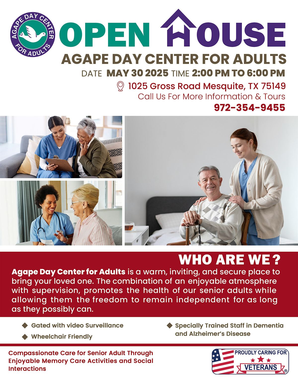 OPEN HOUSE - AGAPE Day Center for Adults, 30 May | Event in Mesquite | AllEvents