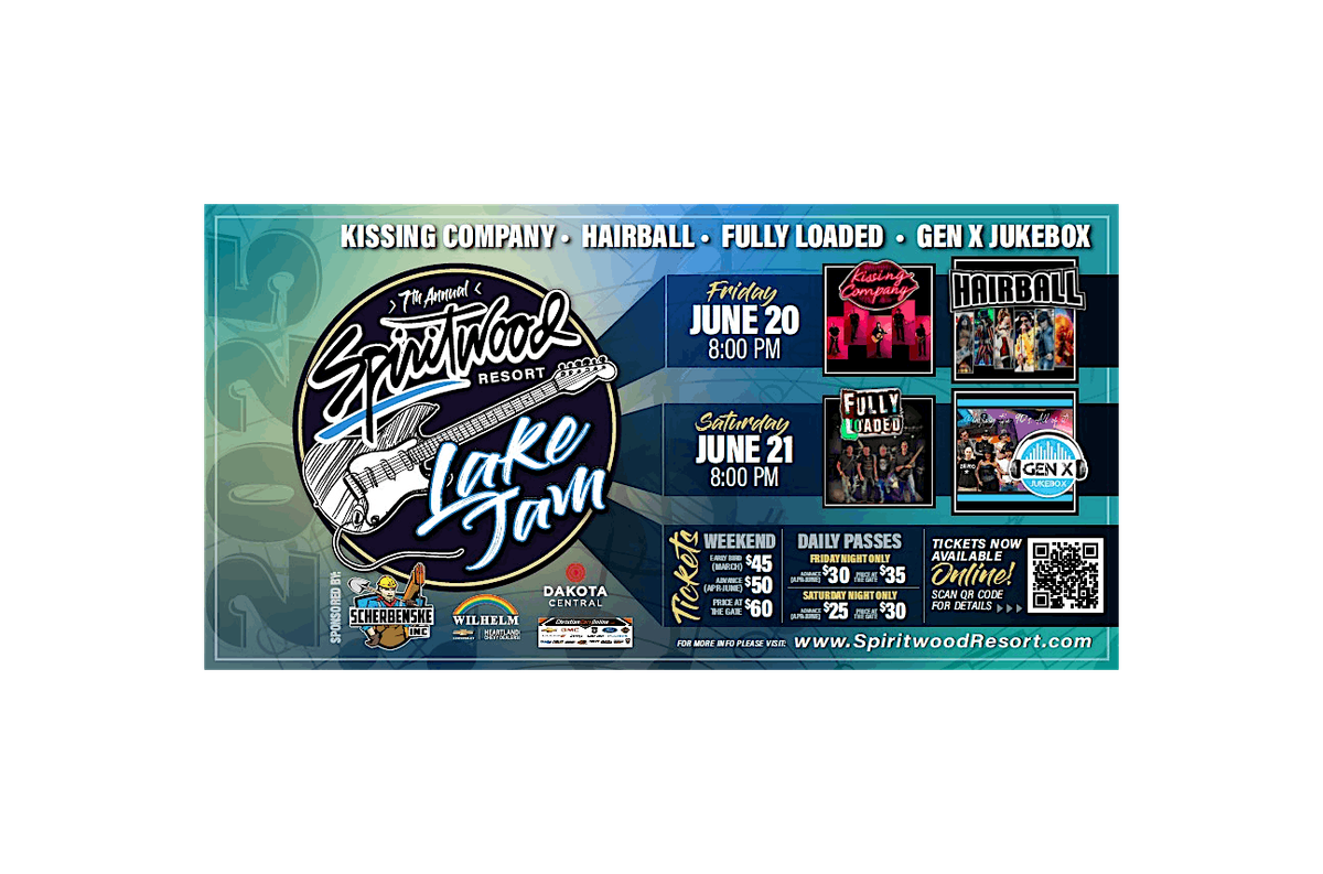 7th Annual Spiritwood Resort Lake Jam, 20 June | Event in Jamestown | AllEvents