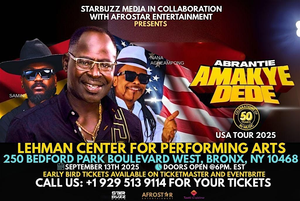 AMAKYE DEDE CELEBRATING 50 YEARS IN MUSIC - NEW YORK CITY, 13 September | Event in The Bronx | AllEvents