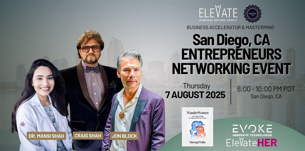 San Diego Entrepreneurs Networking Event, 7 August | Event in San Diego | AllEvents