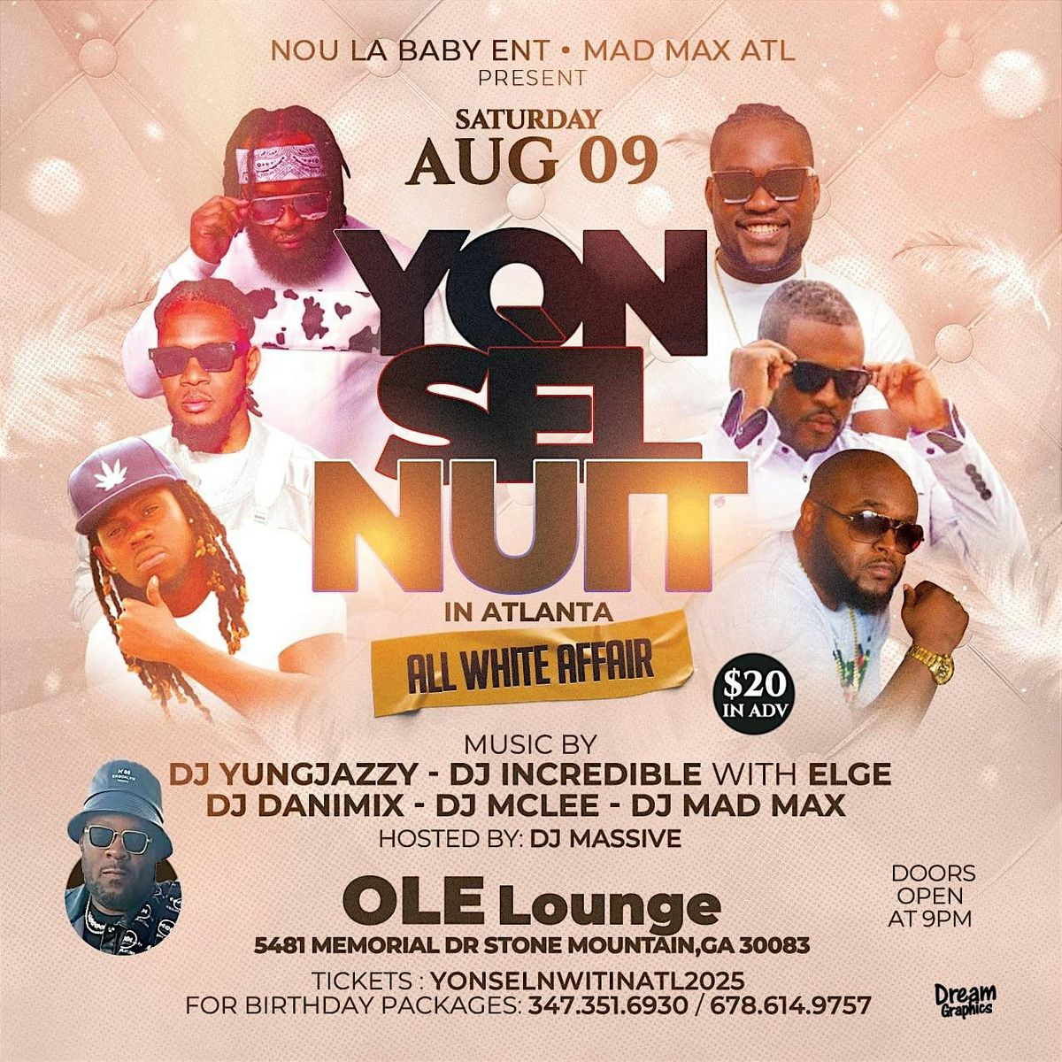 YON SÈL NUIT IN ATL "ALL WHITE AFFAIR" | Event in Stone Mountain | AllEvents