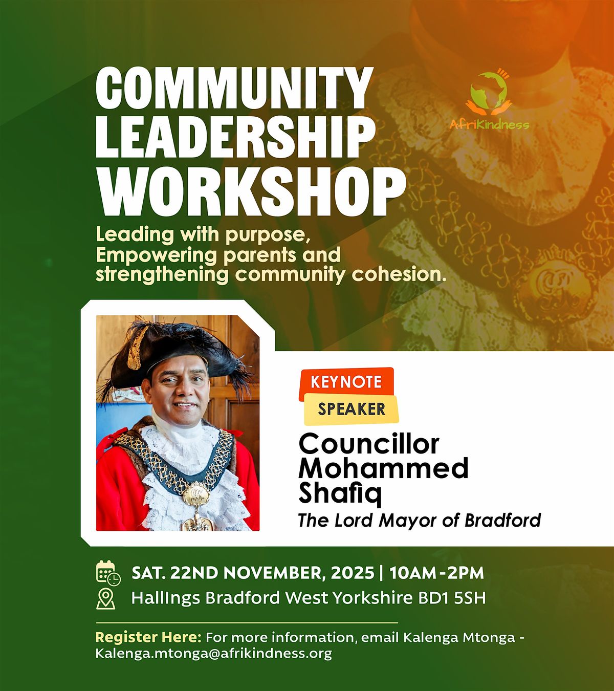 Community Leadership Workshop in Bradford, 22 November | Event in Bradford | AllEvents