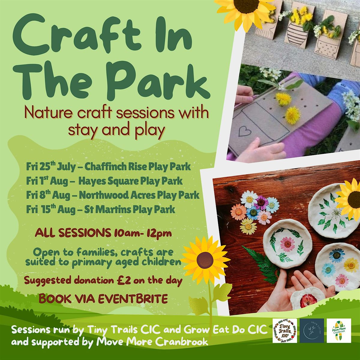 Craft In The Park - Fri 8th Aug Northwood Acres Play Park, 8 August | Event in Exeter | AllEvents