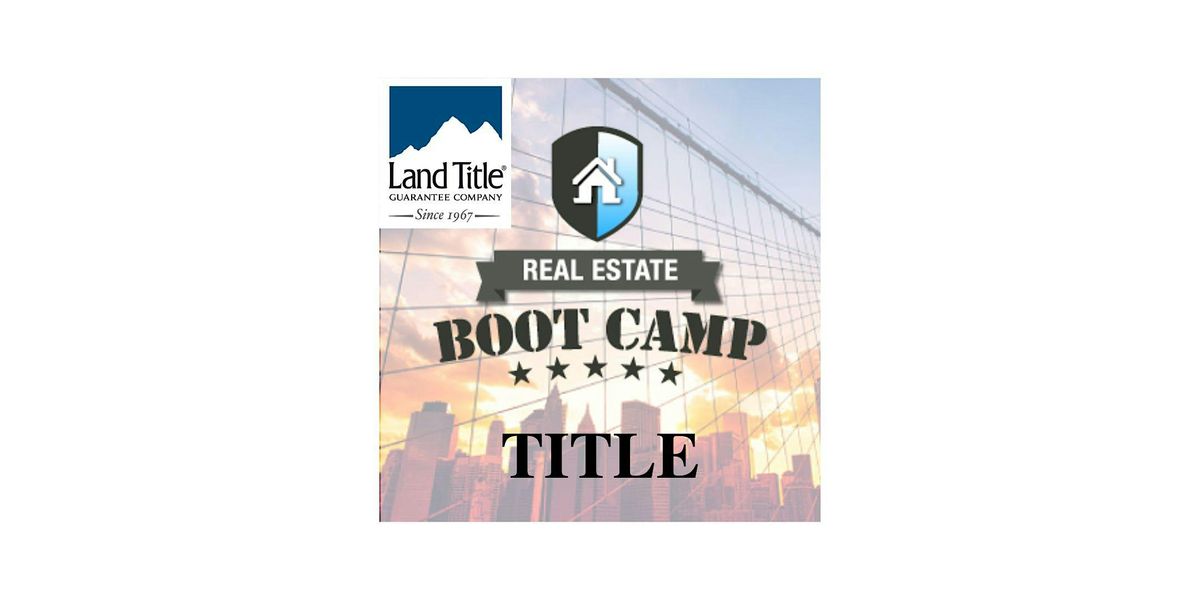 Title Bootcamp (Day in the Life of Title), 26 August | Event in Englewood | AllEvents