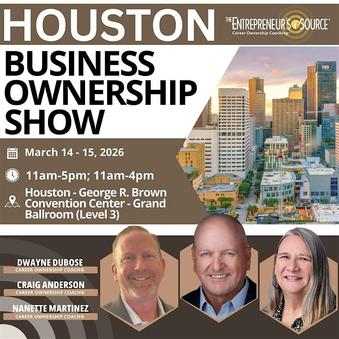 Houston Business Ownership Show, 14 March | Event in Houston | AllEvents