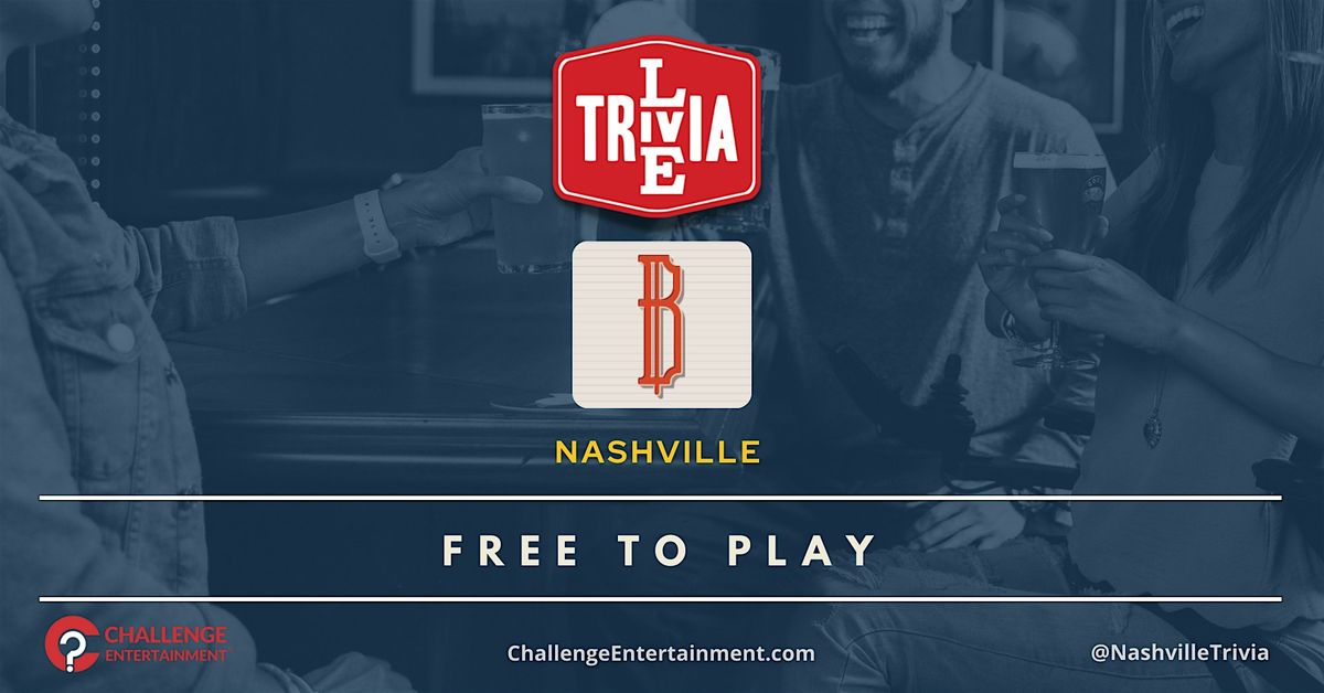 Weekly Live Trivia Nights at the Bobby Hotel - Garage Bar | Event in Nashville | AllEvents