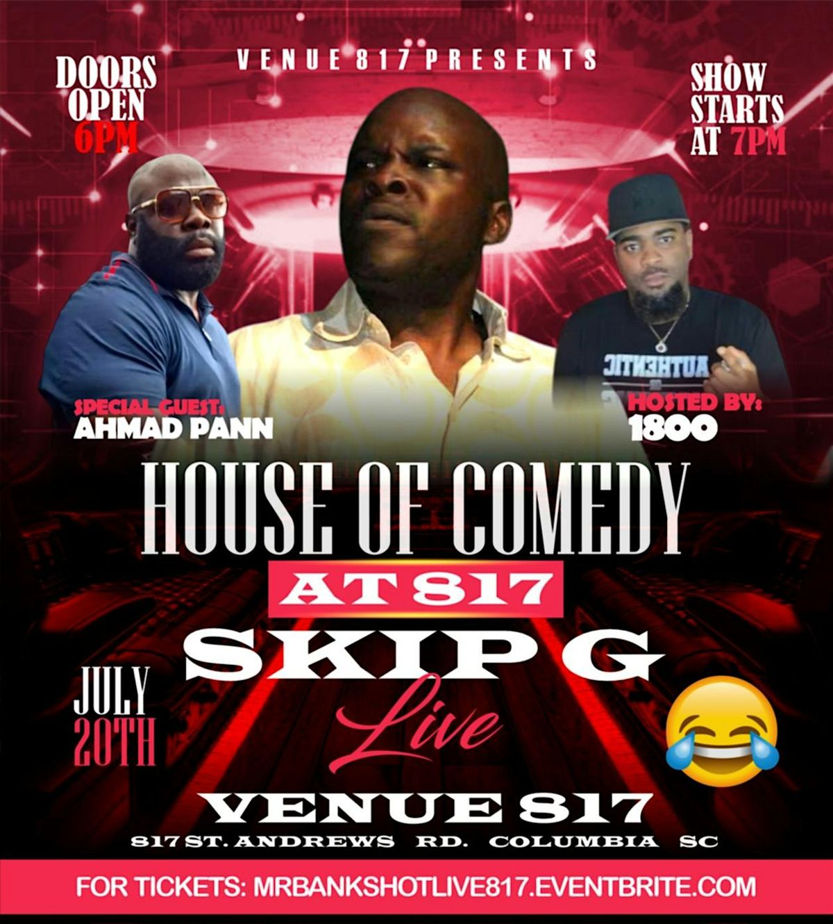 House of Comedy at Venue 817 w/ Skip G | Event in Columbia | AllEvents