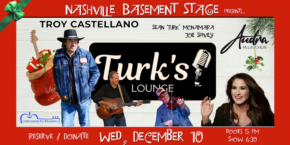 NBS Live at Turk's Lounge Benefitting Instruments for Education, 10 December | Event in Nashville | AllEvents