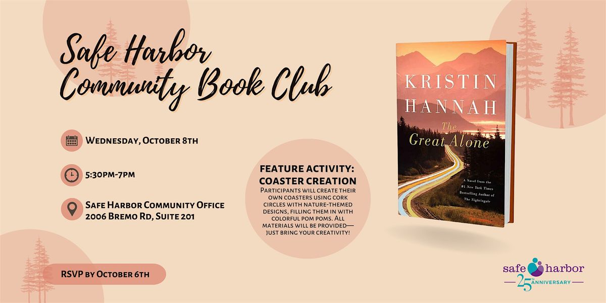 Safe Harbor Community Book Club, 8 October | Event in Richmond | AllEvents