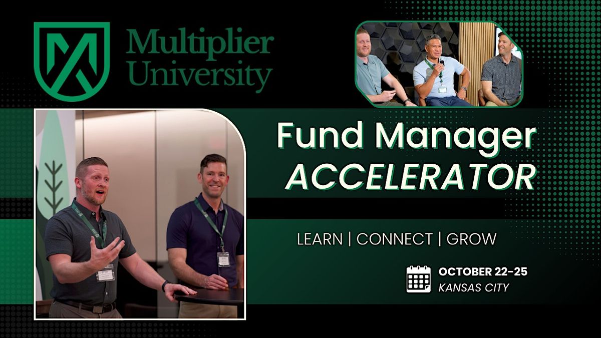 Multiplier U: Fund Manager Accelerator, 22 October | Event in Grandview | AllEvents