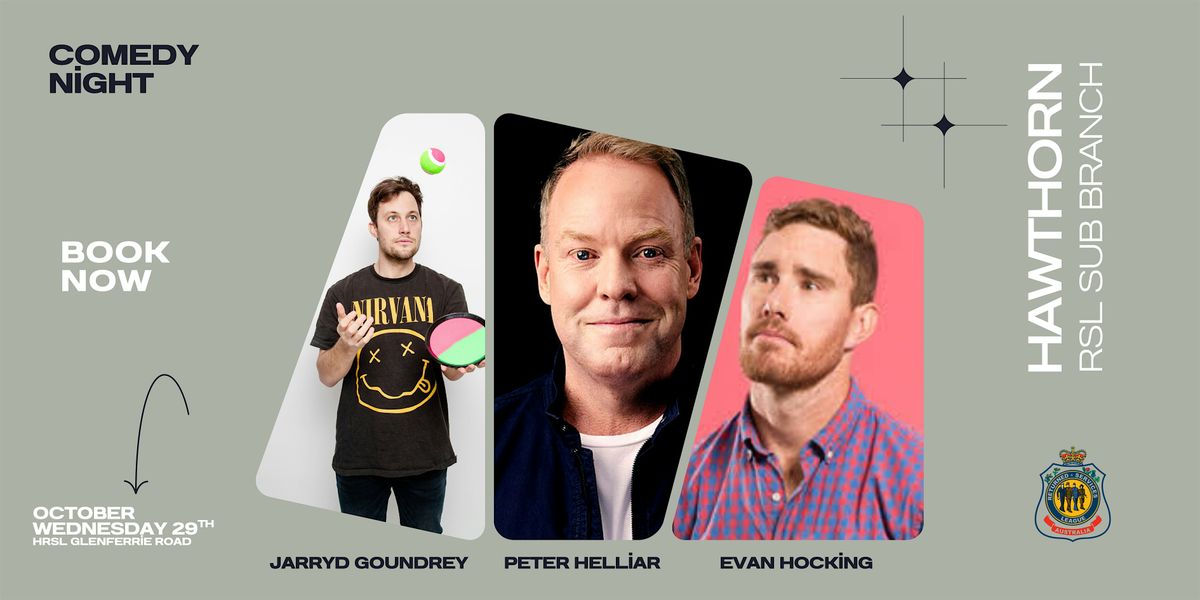 Hawthorn RSL comedy night featuring Peter Helliar, 29 October | Event in Hawthorn | AllEvents