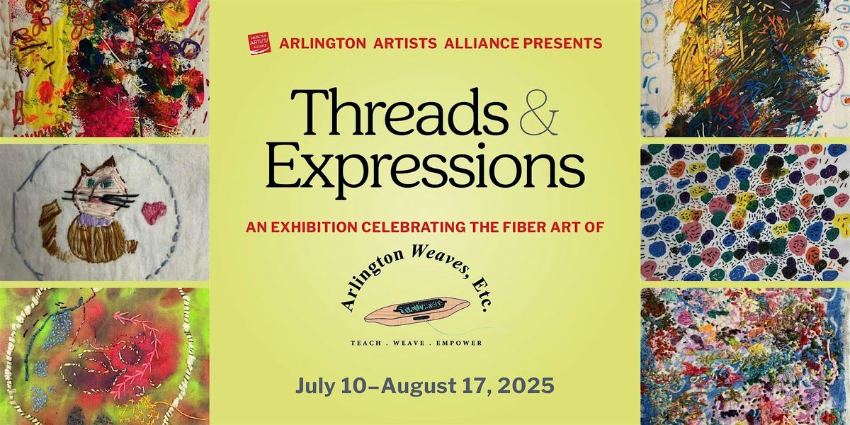 Threads and Expressions: A Fiber and Textile Journey at Alliance Gallery, 10 July | Event in Arlington | AllEvents