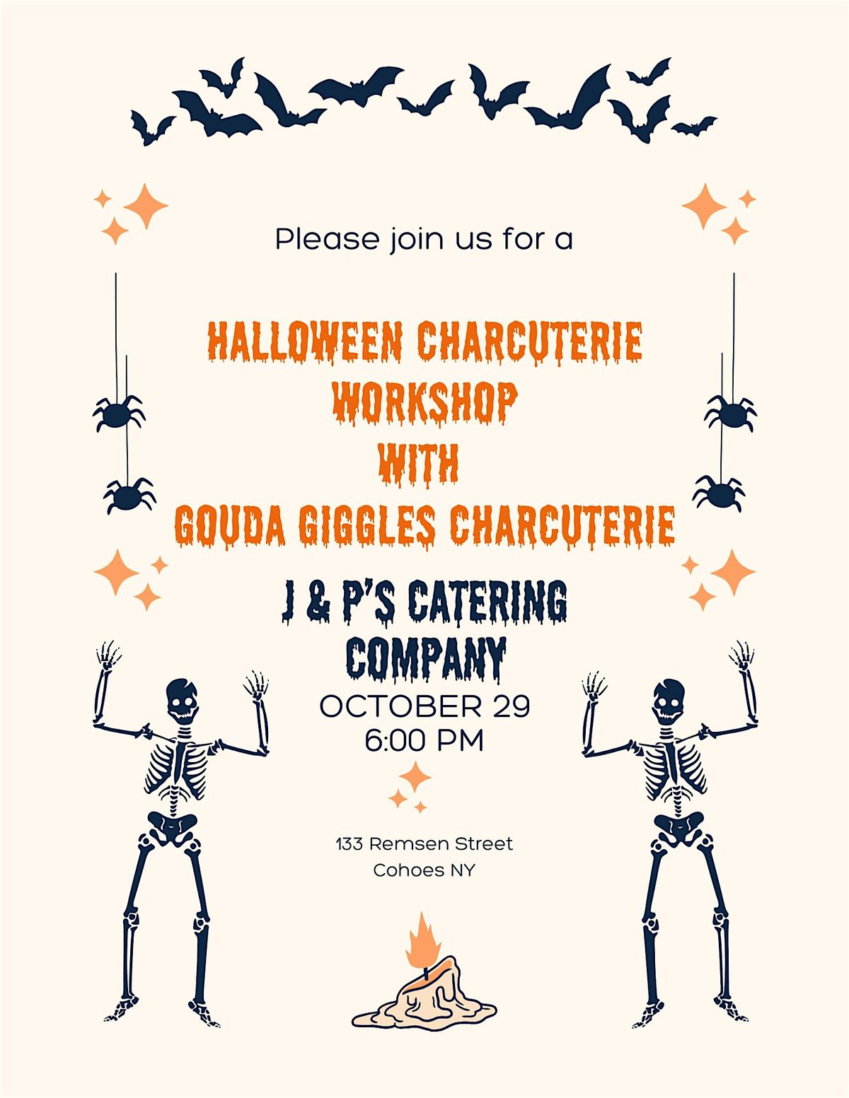 CharBOOterie Workshop: Build a Spooky Board!, 29 October | Event in Cohoes | AllEvents