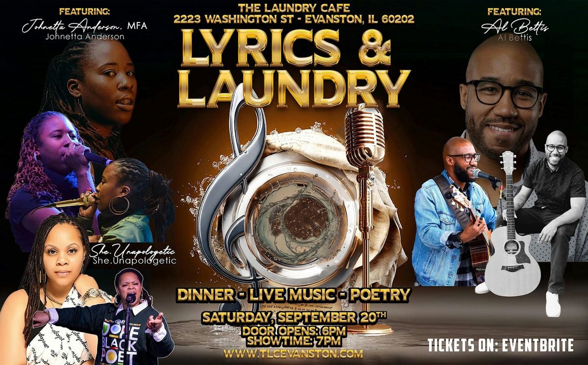 Lyrics & Laundry @ The Laundry Cafe, 20 September | Event in Evanston | AllEvents