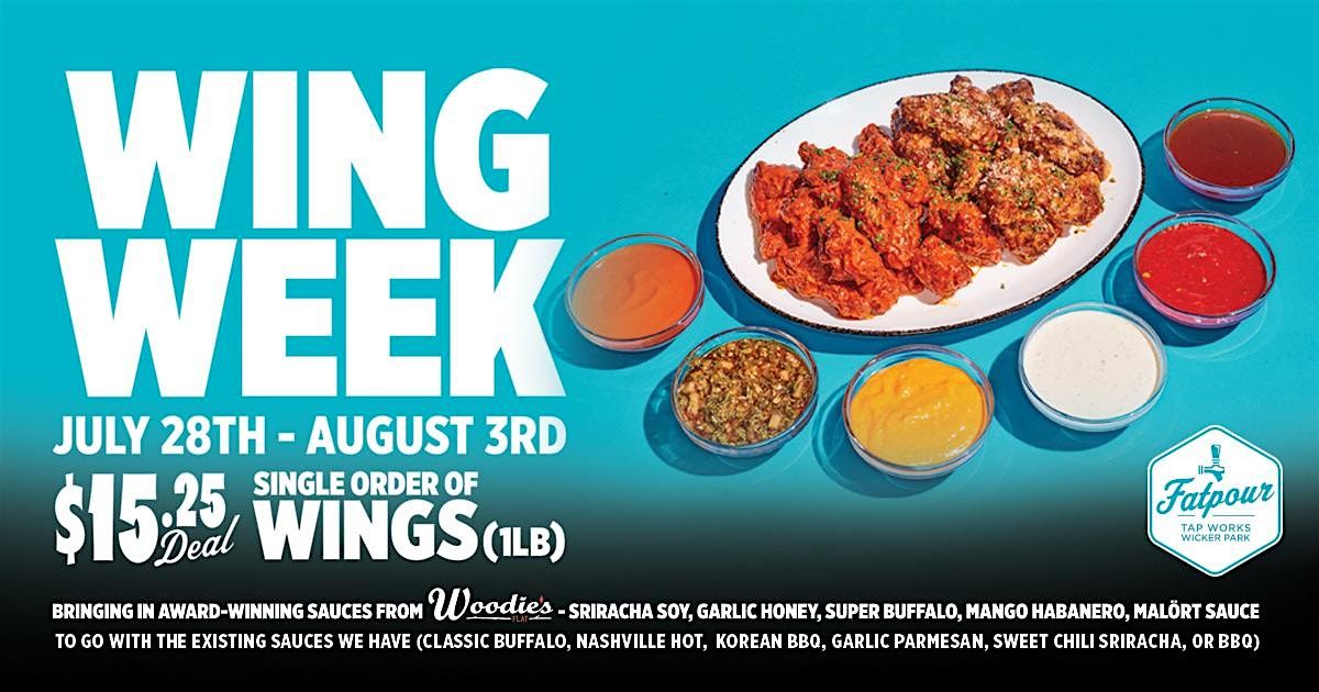 Wing Week at Fatpour Tap Works Wicker Park | Event in Chicago | AllEvents