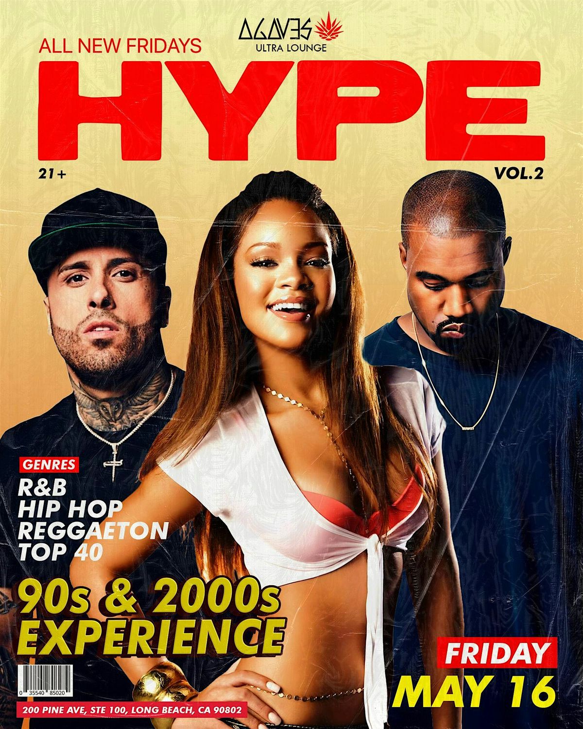 Agaves Long Beach - HYPE Friday - 2000s, Reggaeton, Hip-Hop Party | Event in Long Beach | AllEvents