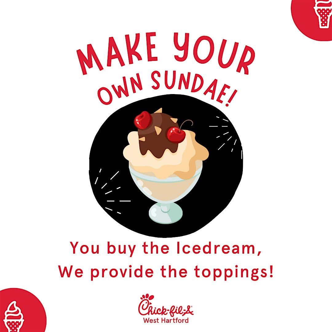 Copy of Make your Own Sundae at Chick-fil-A!, 22 August | Event in West Hartford | AllEvents