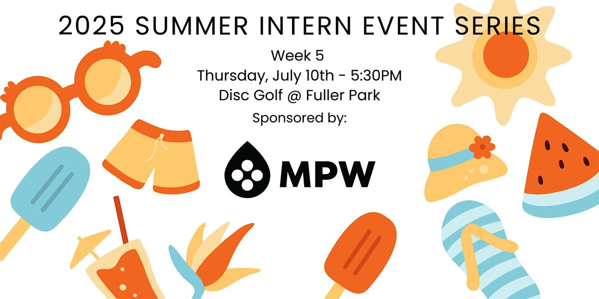 Summer Intern Event Series Week 5: Disc Golf, 10 July | Event in Muscatine | AllEvents