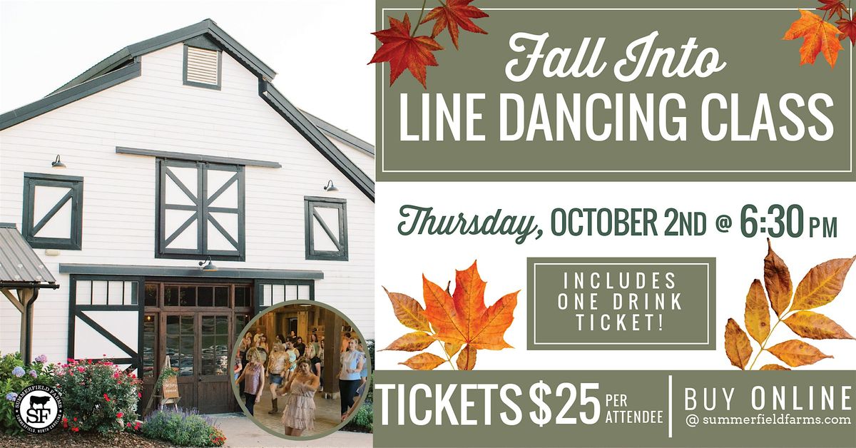 Fall into Line Dancing Class at Summerfield Farms | Event in Summerfield | AllEvents