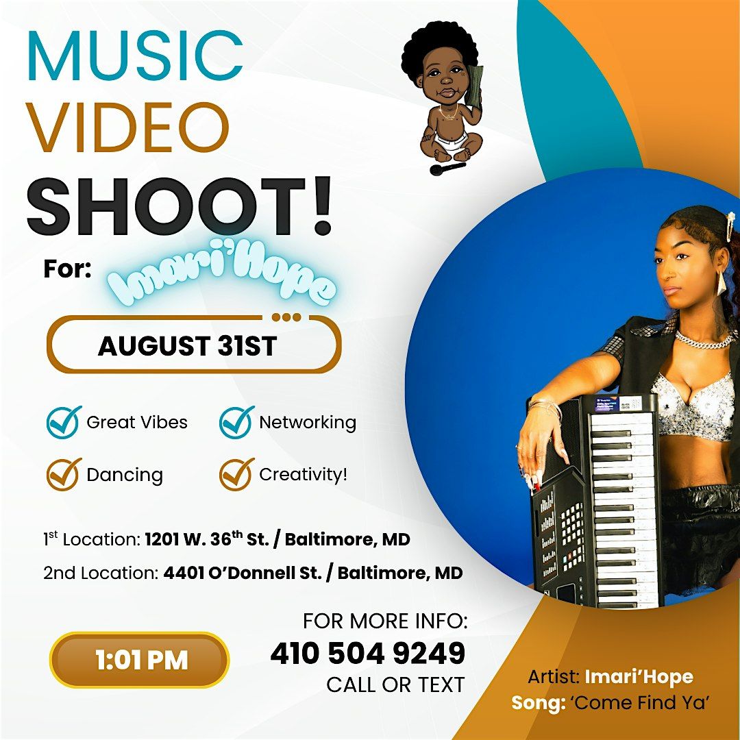 BIG MUSIC VIDEO SHOOT IN BALTIMORE with Imari'Hope!, 31 August | Event in Baltimore | AllEvents