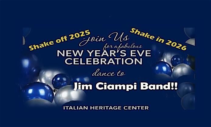 New Year's Bash with the Jim Ciampi Band at the Italian Heritage Center!, 31 December | Event in Portland