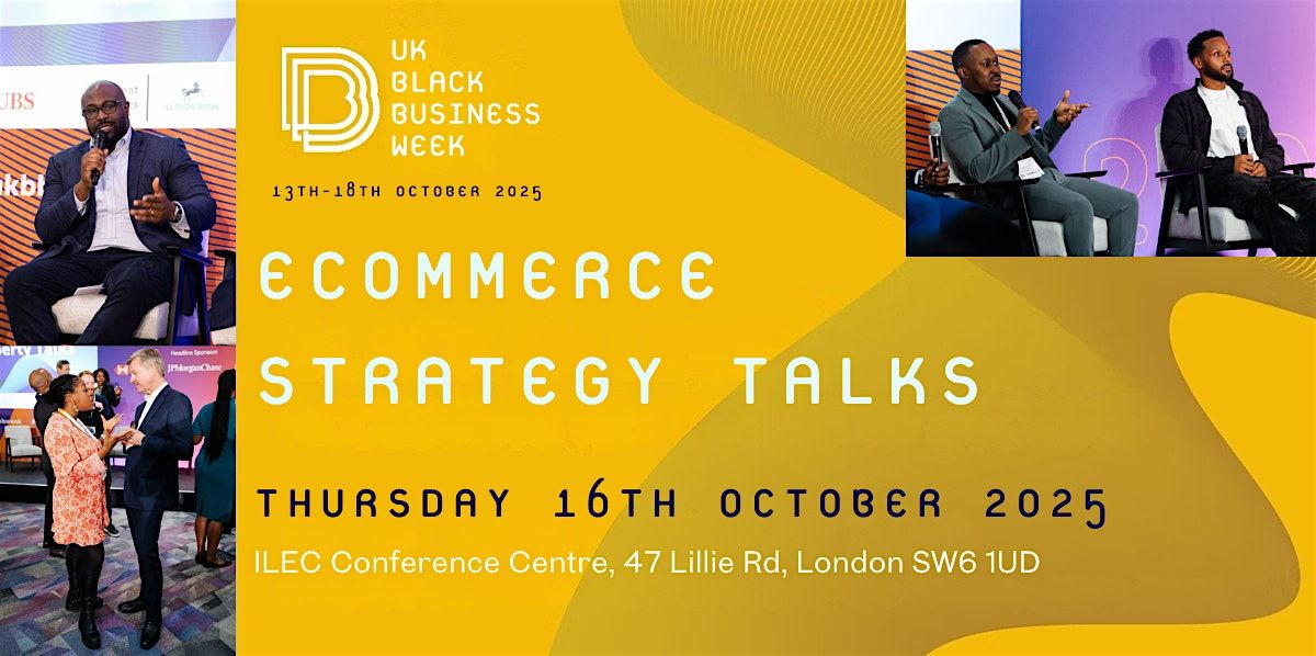 Ecommerce Strategy Talks, 16 October | Event in London | AllEvents
